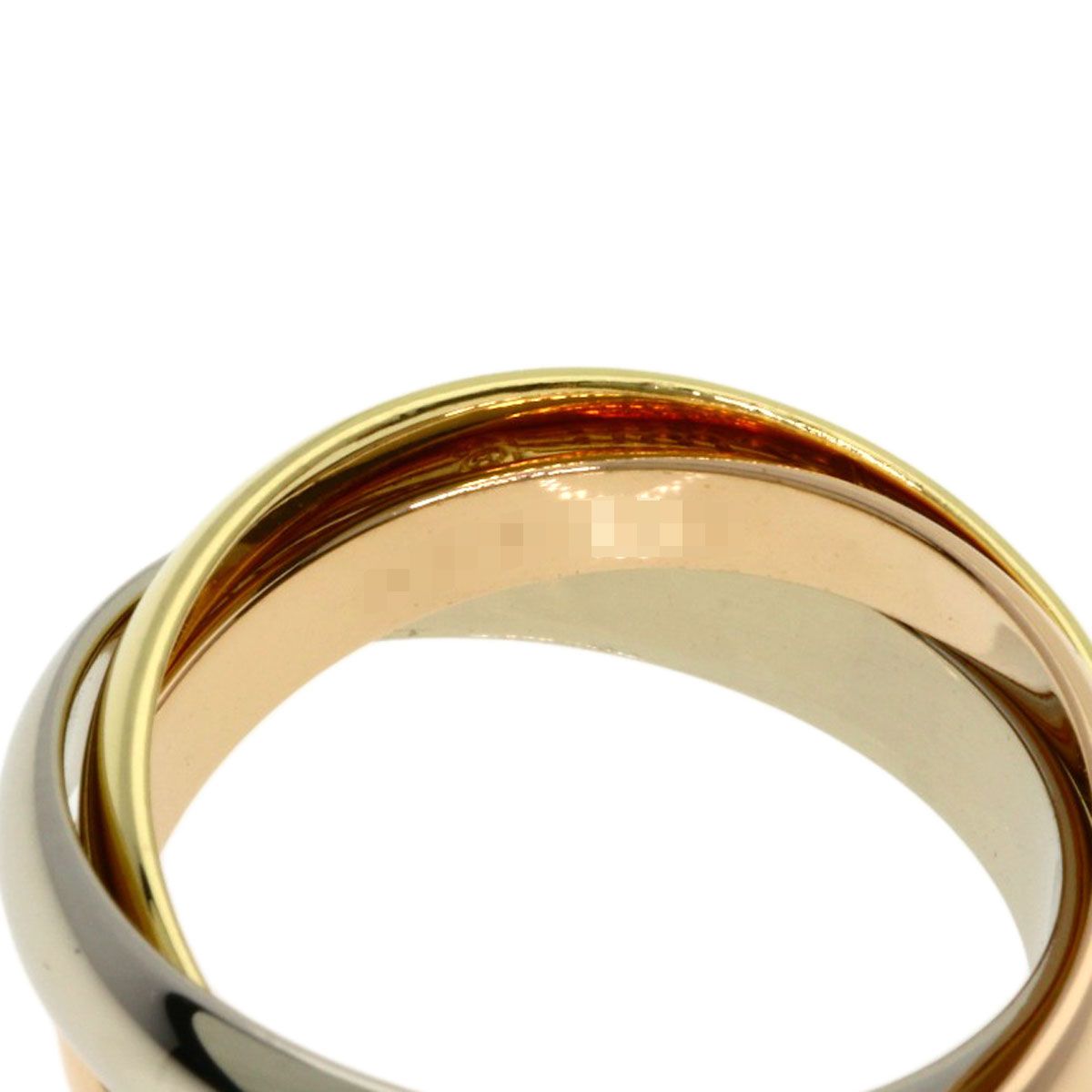 Cartier Trinity 50 Ring 18k Yellow Gold 18k White Pink — view 4