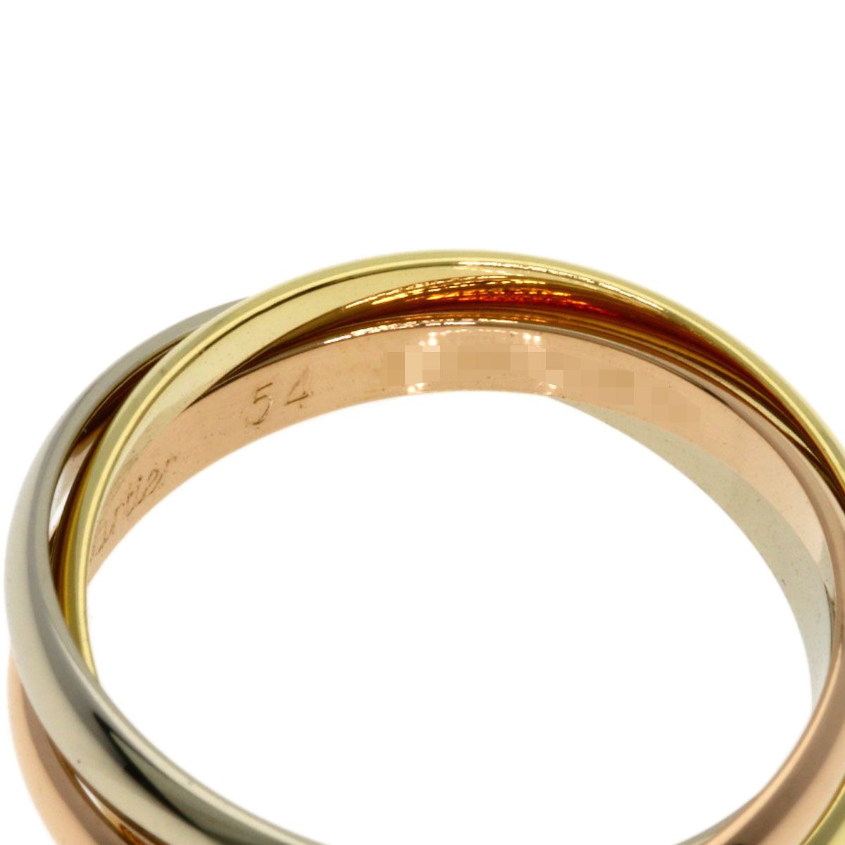 Cartier Trinity SM 54 Ring 18k Yellow Gold 18k White Pink — view 4