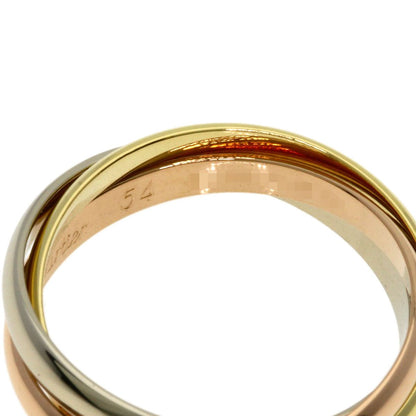 Cartier Trinity SM 54 Ring 18k Yellow Gold 18k White Pink — view 4
