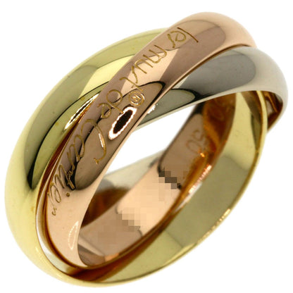 Cartier Trinity 50 Ring 18k Yellow Gold 18k White Pink — view 2