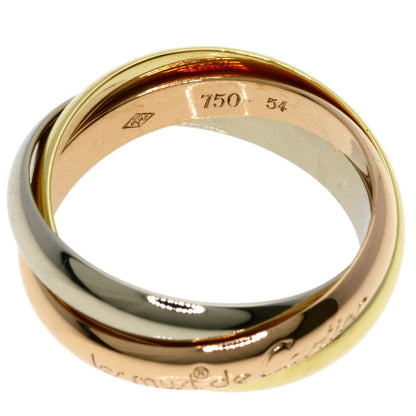 Cartier Trinity 54 Ring 18k Yellow Gold 18k White Pink — view 3