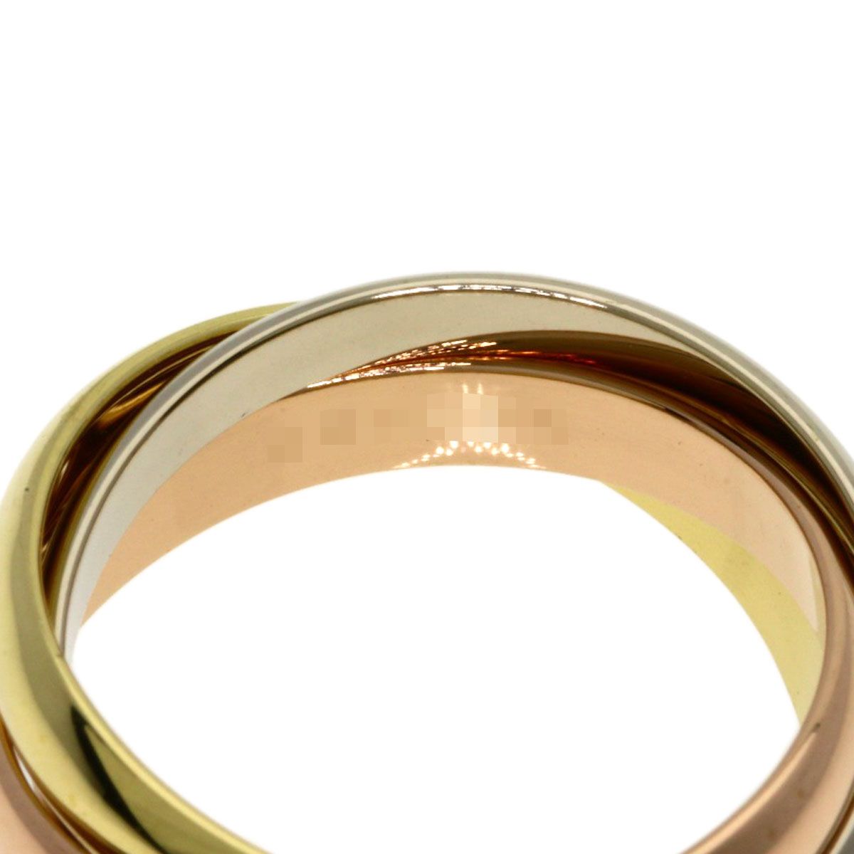 Cartier Trinity 54 Ring 18k Yellow Gold 18k White Pink — view 4