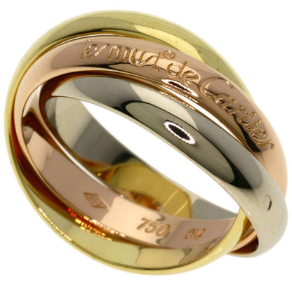 Cartier Trinity 54 Ring 18k Yellow Gold 18k White Pink