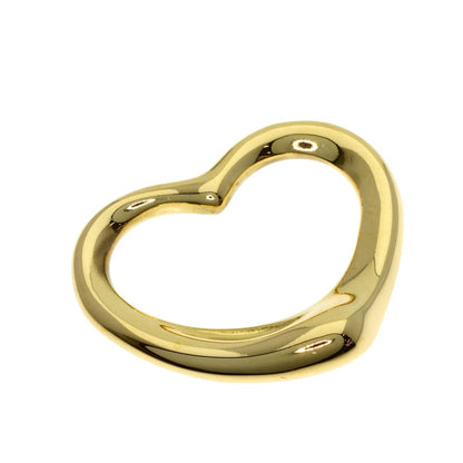 Tiffany & Co Open Heart Pendant Top 18k Yellow Gold