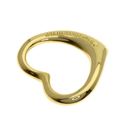Tiffany & Co Open Heart Pendant Top 18k Yellow Gold — view 2