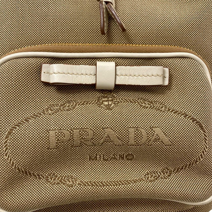 Prada Fiocco Drawstring Bag 2-Way Handbag Canvas — view 9