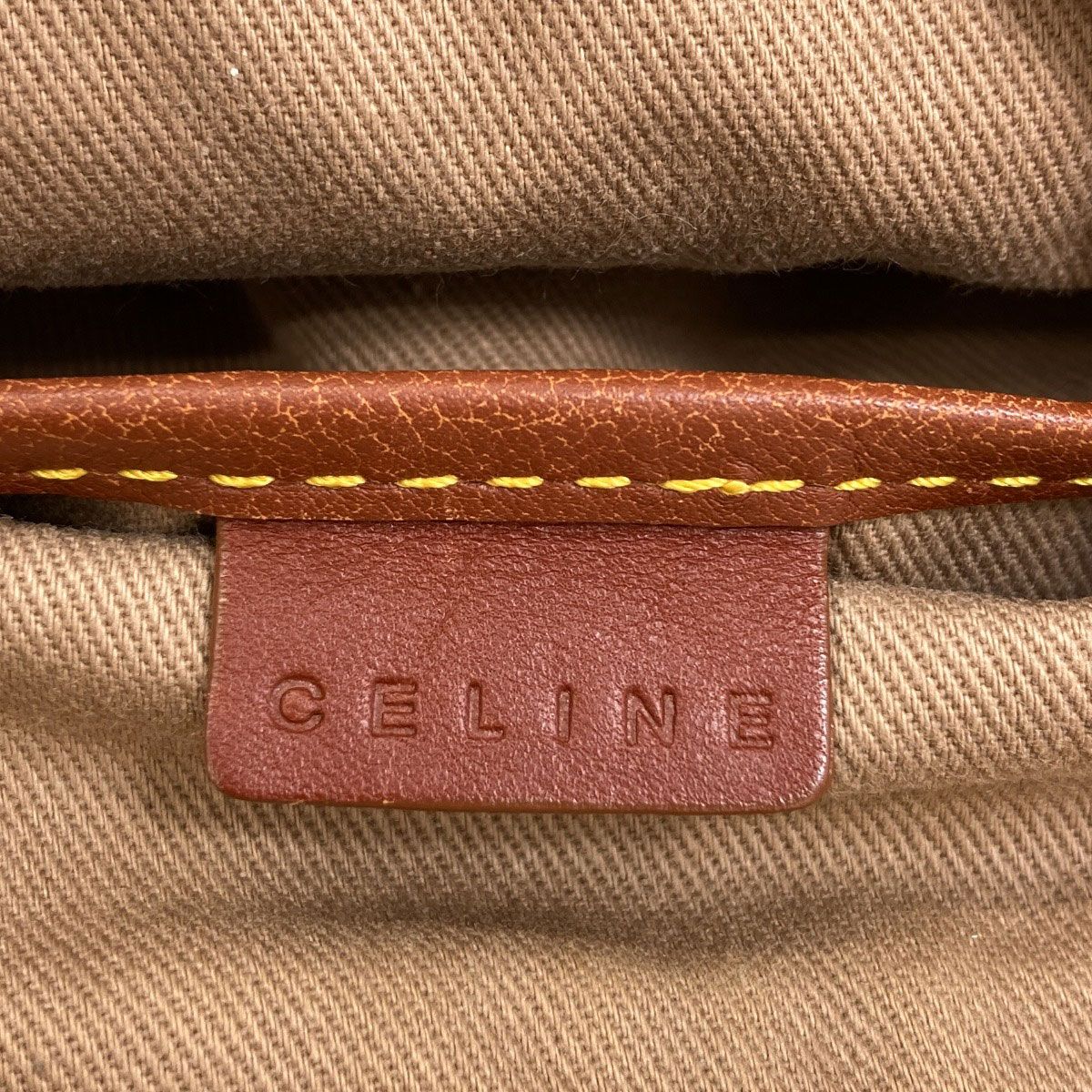 Celine Macadam Pattern Shoulder Bag Canvas — view 5