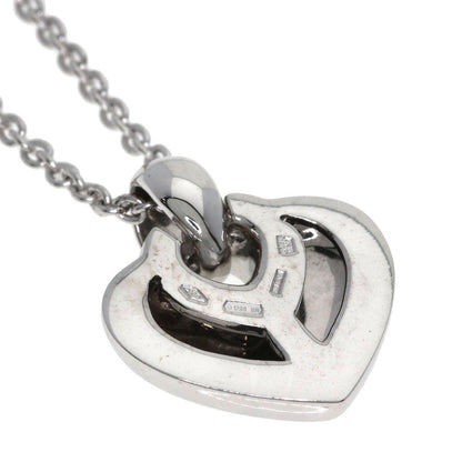 Bvlgari Doppio Cuore Diamond Necklace 18k White Gold — view 5