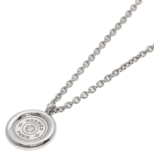 Hermes Series Diamond Necklace 18k White Gold