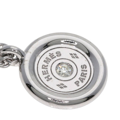 Hermes Series Diamond Necklace 18k White Gold — view 7
