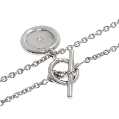 Hermes Series Diamond Necklace 18k White Gold — view 2