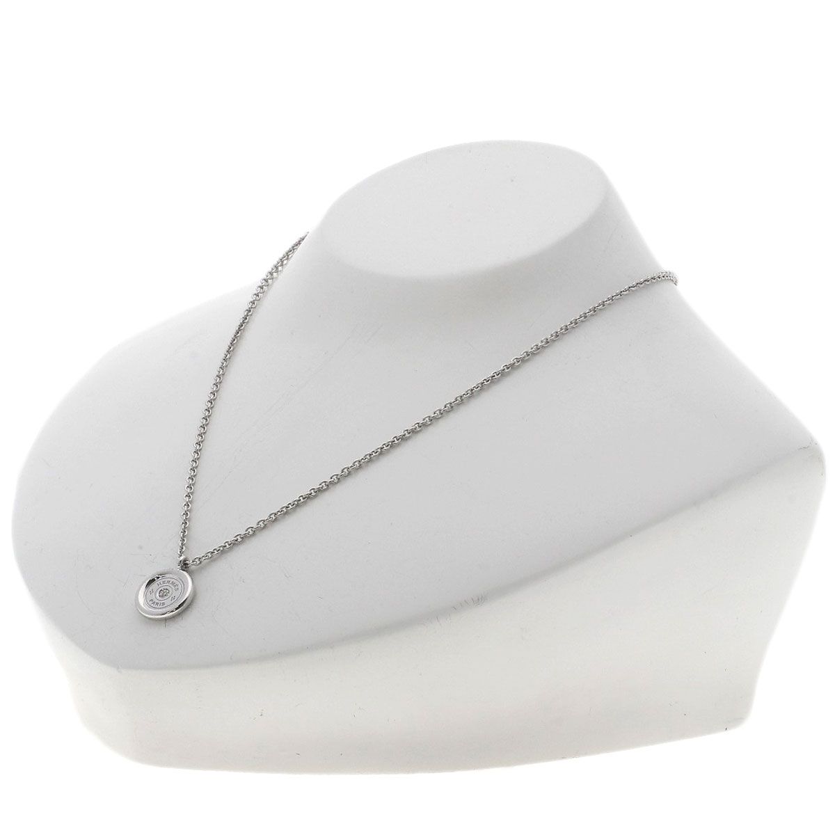Hermes Series Diamond Necklace 18k White Gold — view 5