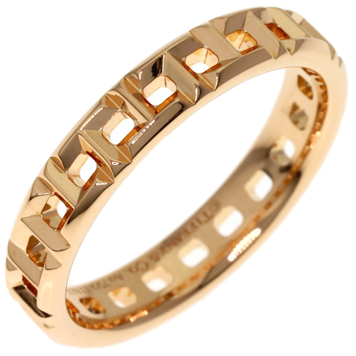 Tiffany & Co T True Narrow Ring 18k Pink Gold — view 2