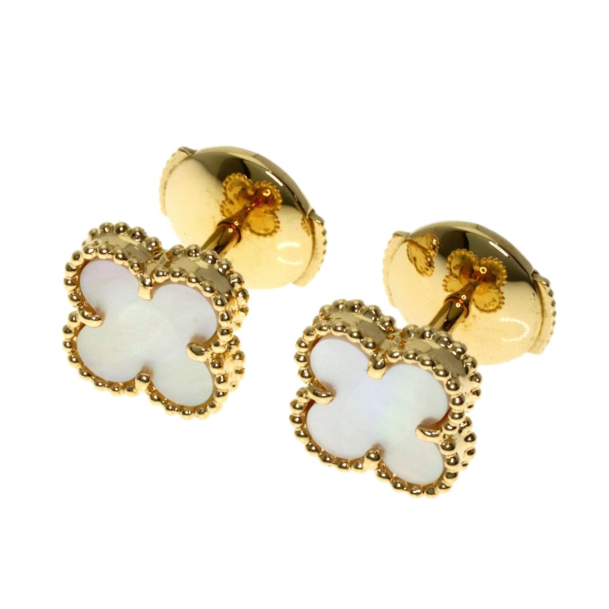 Van Cleef & Arpels Sweet Alhambra Earrings 18k Yellow Gold