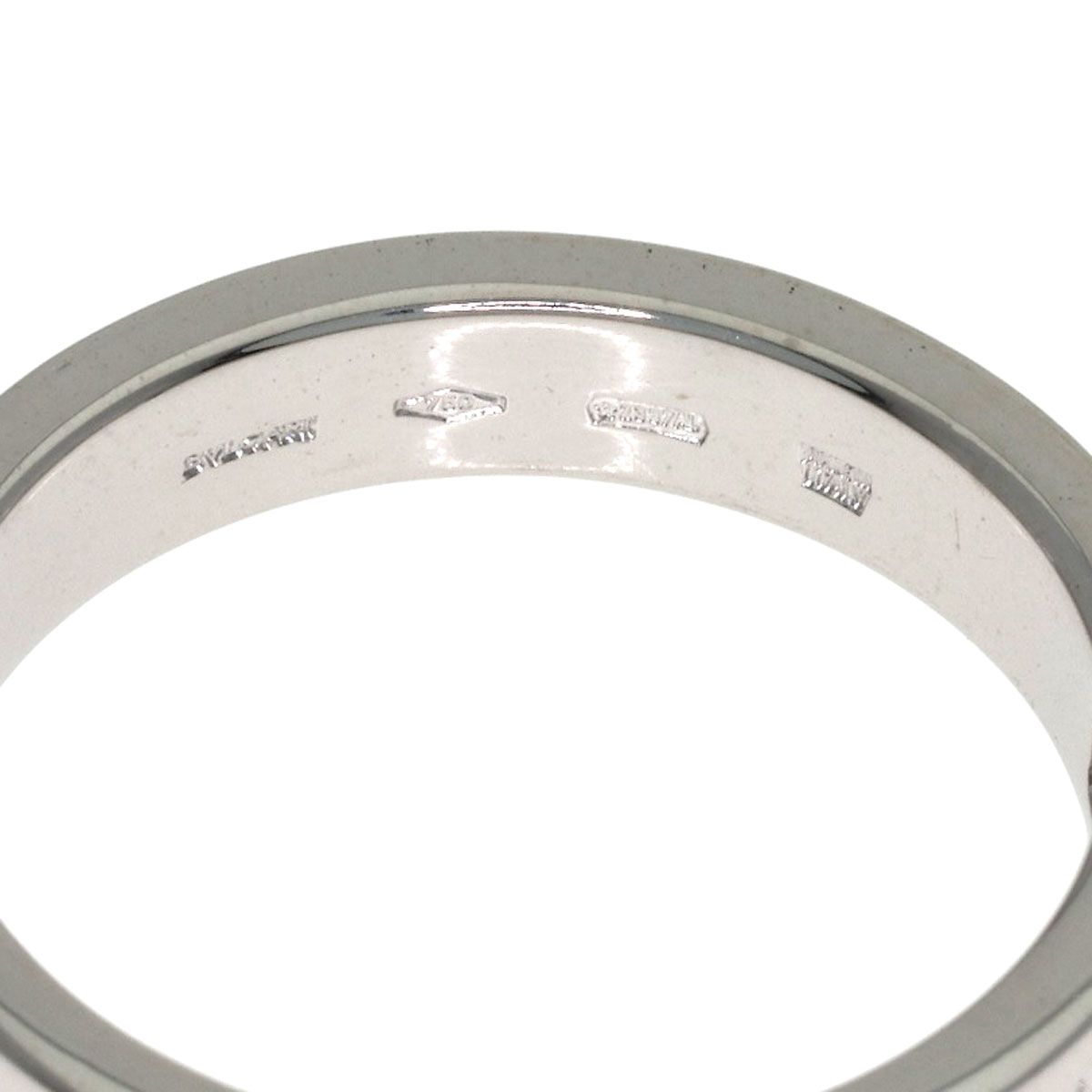 Bvlgari Double Logo Diamond Ring 18k White Gold — view 5