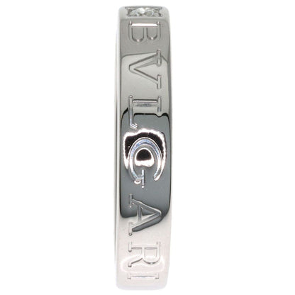 Bvlgari Double Logo Diamond Ring 18k White Gold — view 3