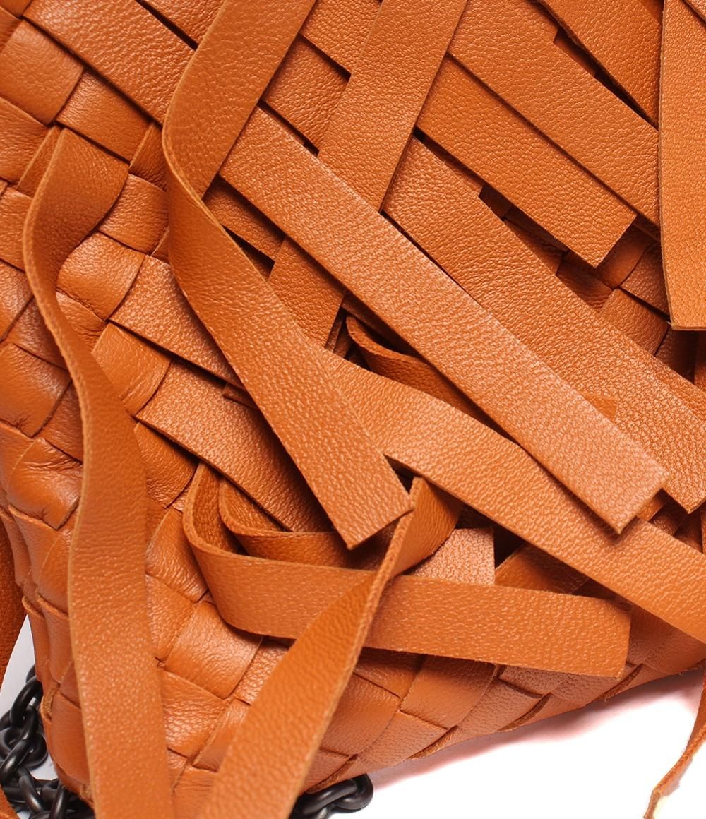 Bottega Veneta Chain Shoulder Bag Crossbody Fringe Intrecciato — view 9
