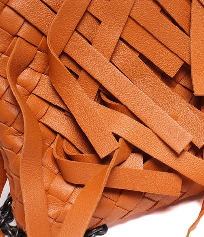 Bottega Veneta Chain Shoulder Bag Crossbody Fringe Intrecciato — view 9