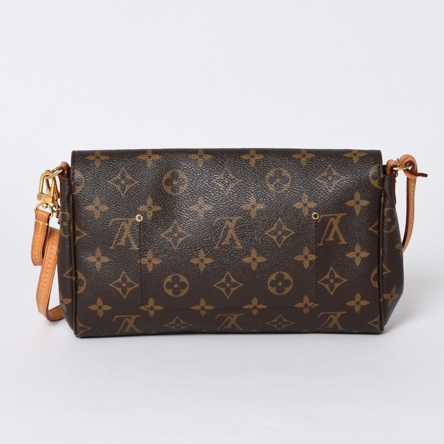 Louis Vuitton Monogram Favorite MM Shoulder Bag Brown Gold — view 2