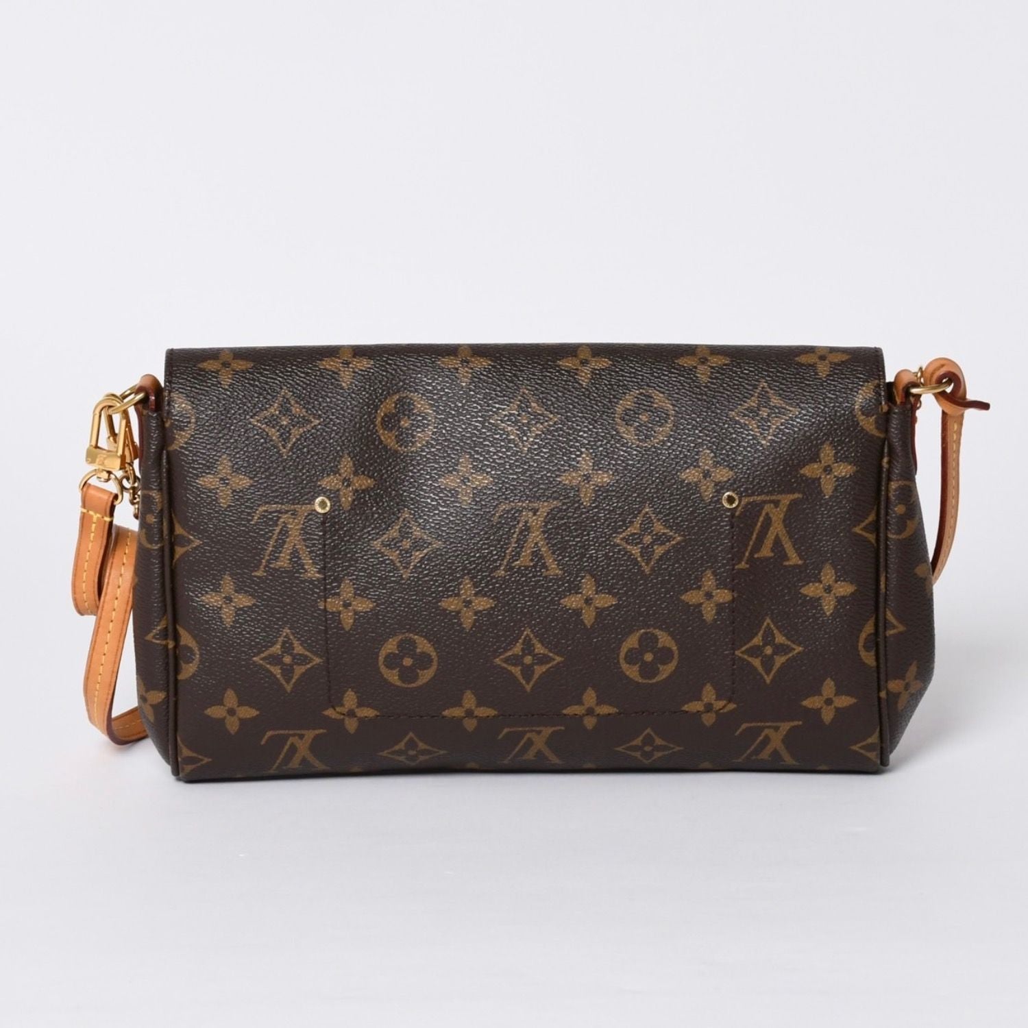 Louis Vuitton Monogram Favorite MM Shoulder Bag Brown Gold — view 2
