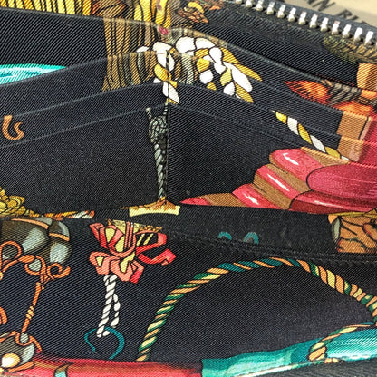 Hermes Wallet Silk in Round Silky Pop Black — view 8