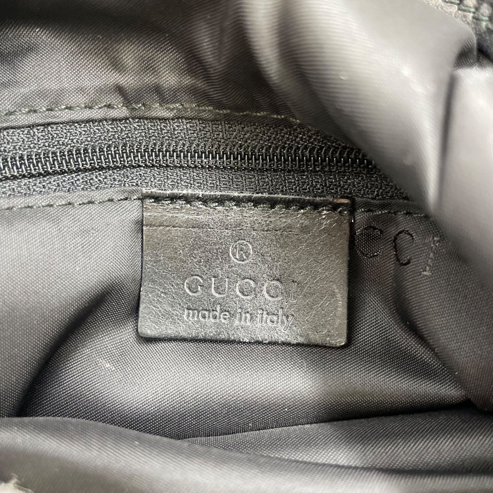 Gucci Handbag Shoulder Nylon Black Bamboo Travel — view 7