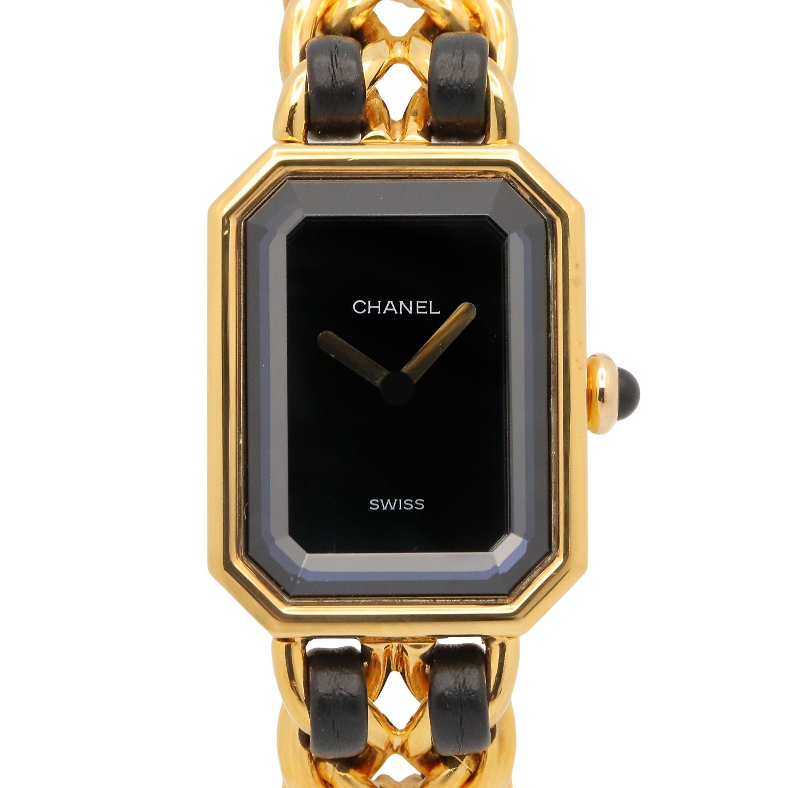 Chanel Watch Premiere S Black Leather