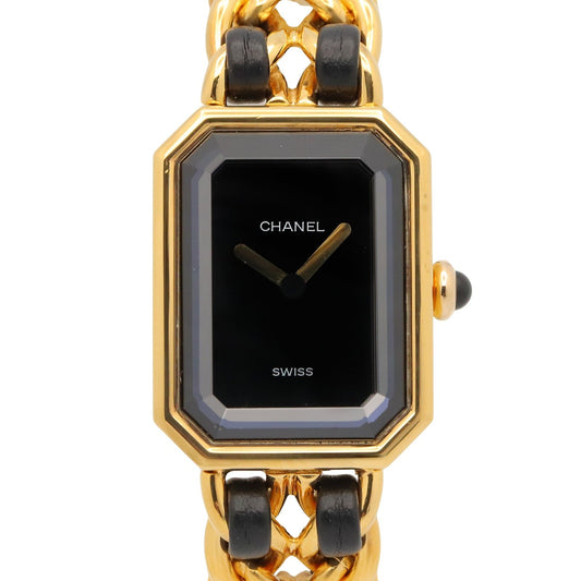 Chanel Watch Premiere S Black Leather