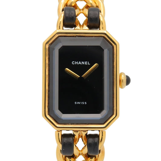 Chanel Watch Premiere S Black Leather
