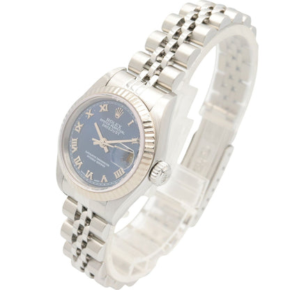 Rolex Datejust P Number BL RO 18k White Gold Stainless Steel — view 2