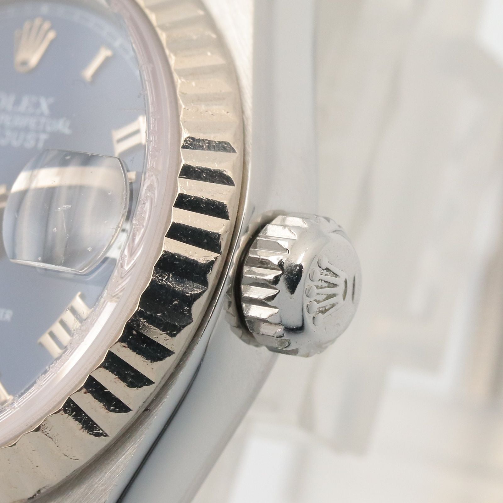 Rolex Datejust P Number BL RO 18k White Gold Stainless Steel — view 5