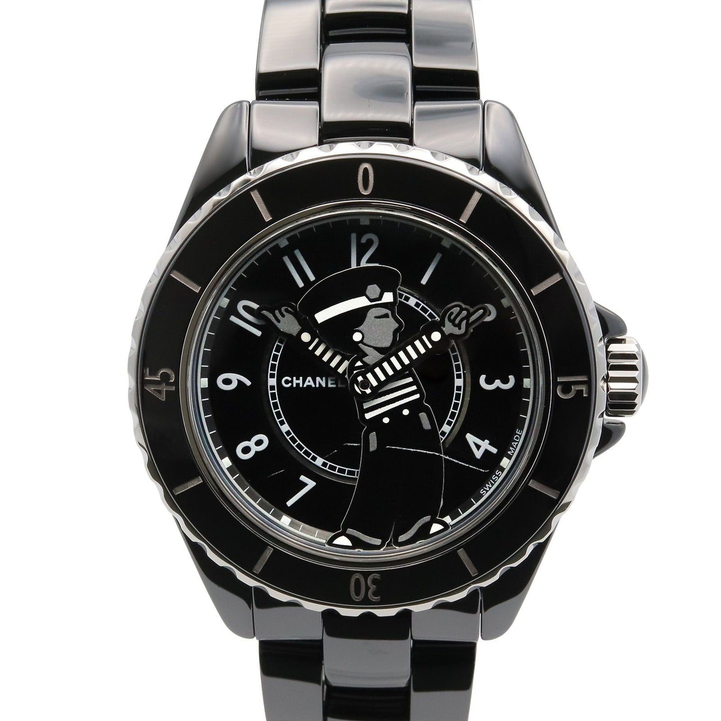 Chanel Watch Mademoiselle la Pausa Black Ceramic