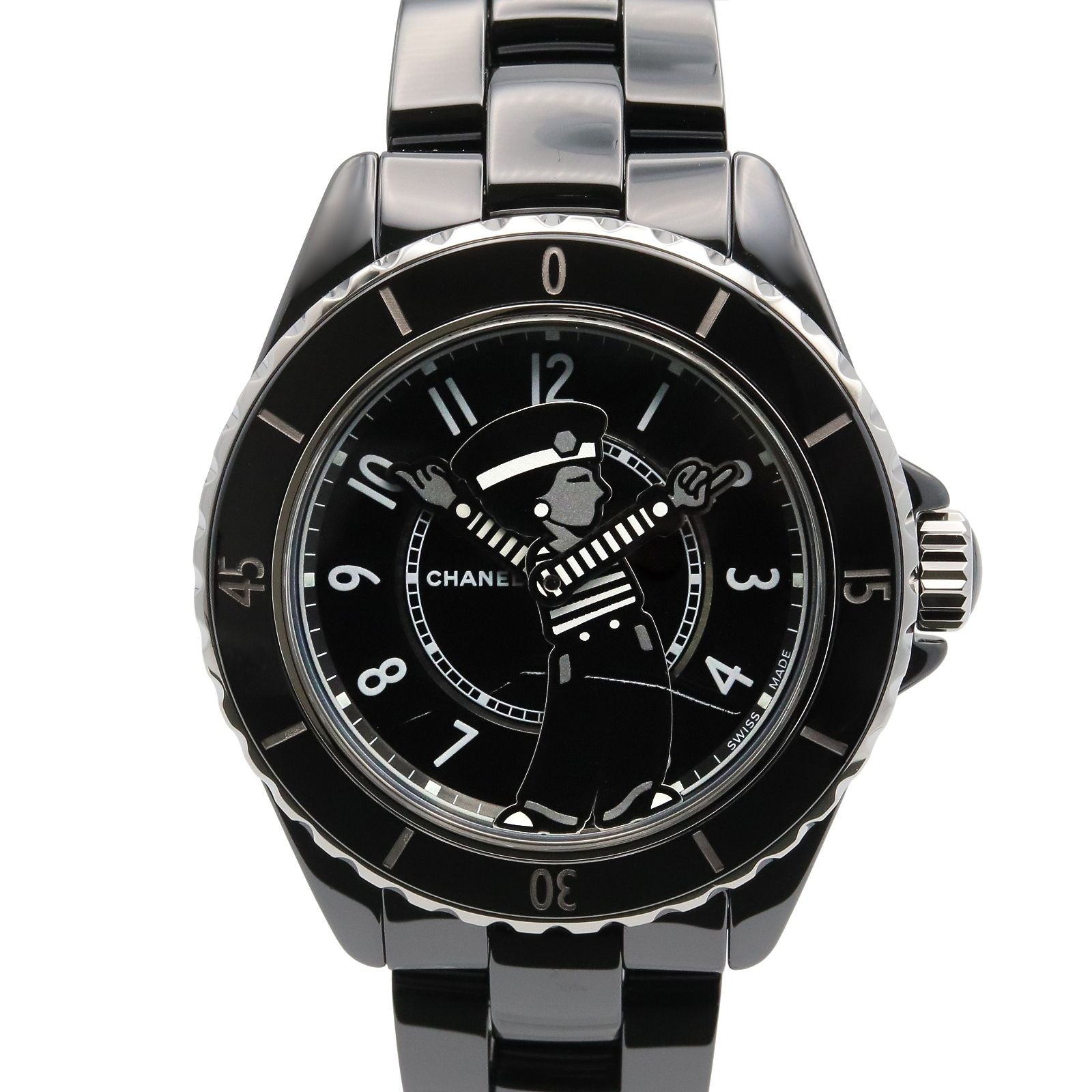 Chanel Watch Mademoiselle la Pausa Black Ceramic