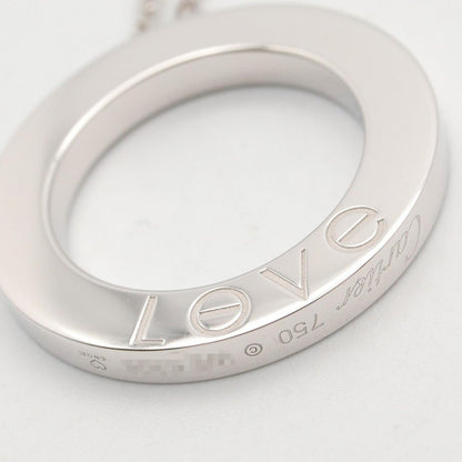 Cartier Necklace Love Circle 43 cm 18k White Gold Diamond — view 4