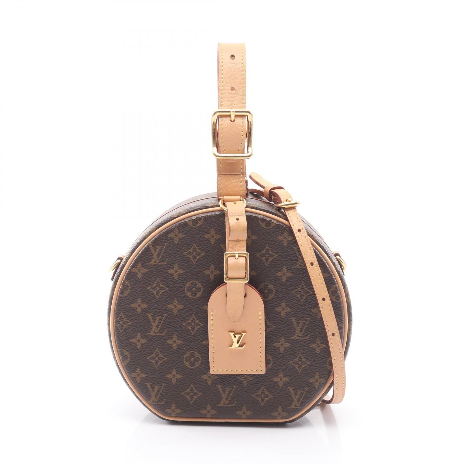 Louis Vuitton Handbag Petite Boite Chapeau 2-Way Canvas Leather