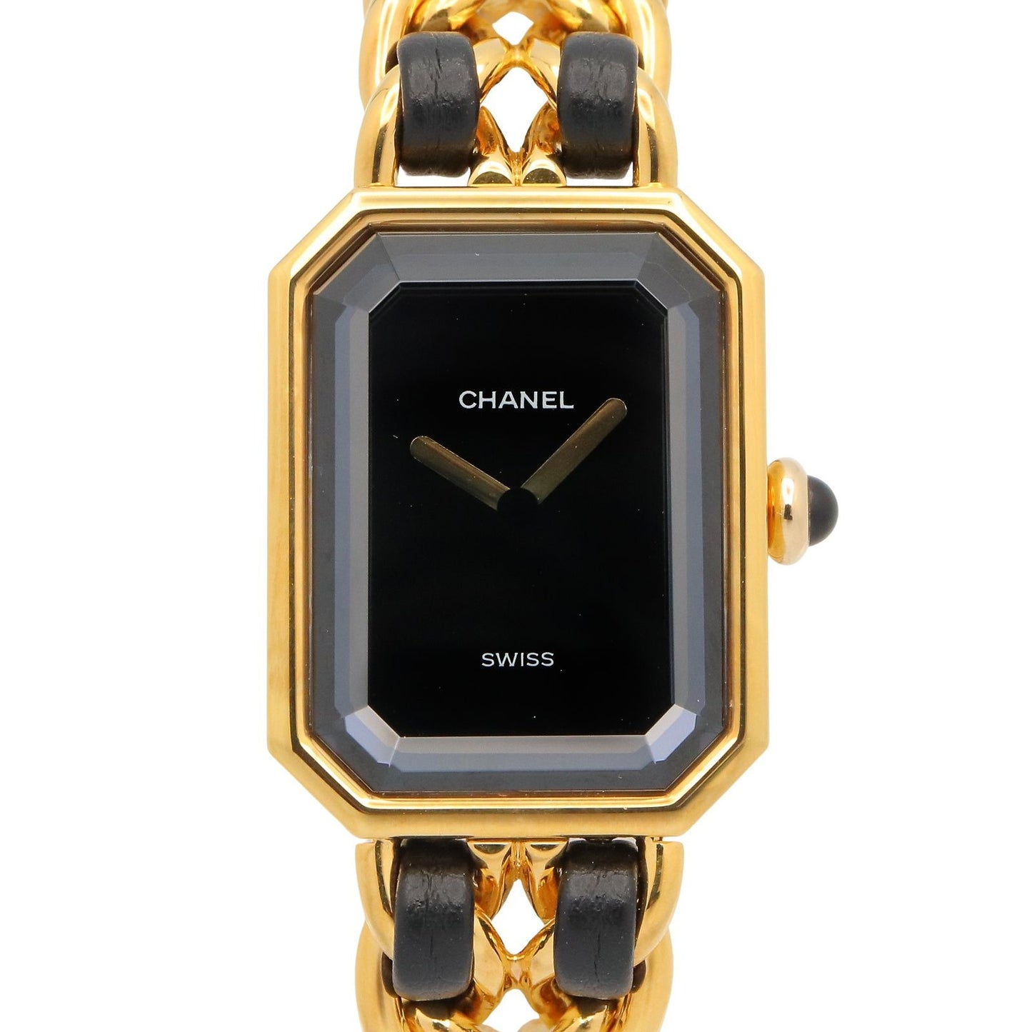 Chanel Watch Premiere S Black Leather