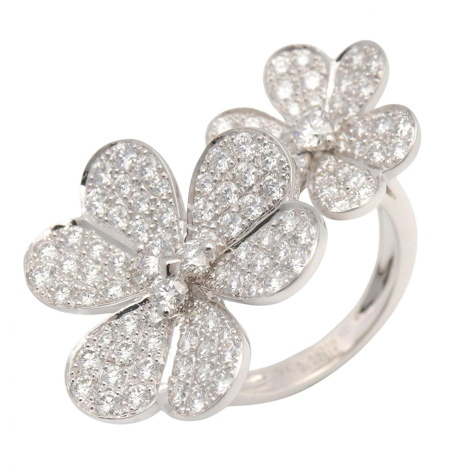 Van Cleef & Arpels Ring Entrelle Door Diamond 18k White Gold
