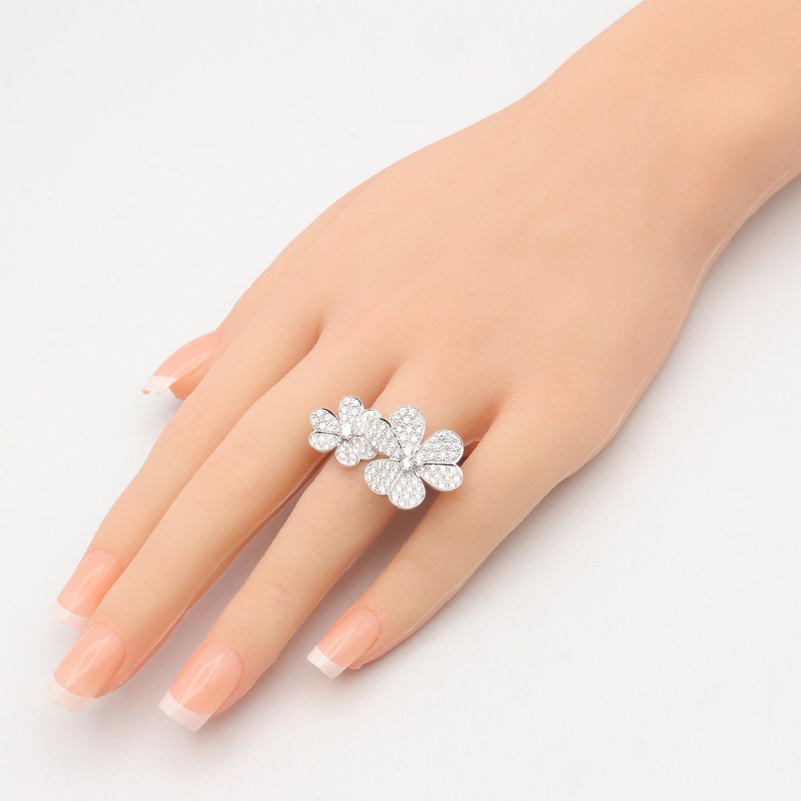 Van Cleef & Arpels Ring Entrelle Door Diamond 18k White Gold — view 7