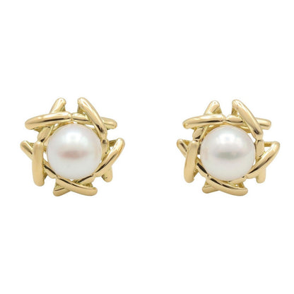 Tiffany & Co Earrings Pearl 18k