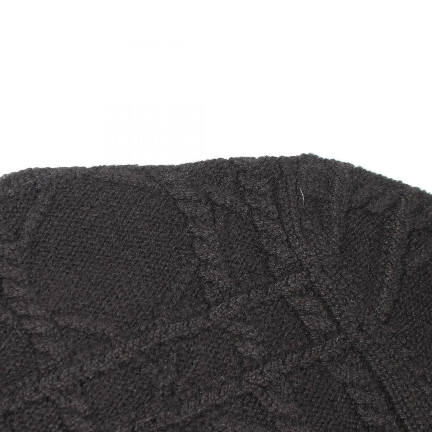 Dior Knit Cannage High Neck Black Cashmere Sweater — view 5