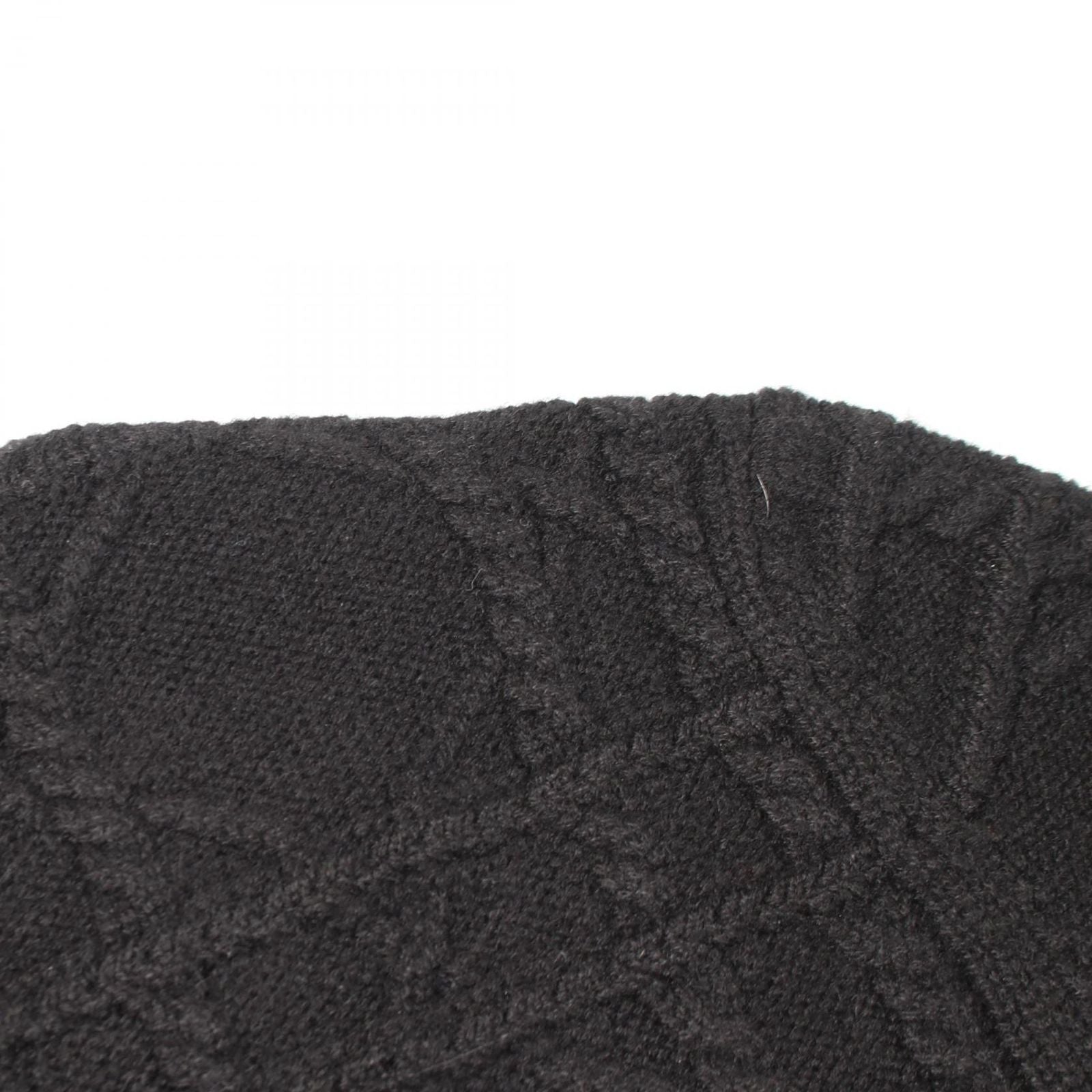 Dior Knit Cannage High Neck Black Cashmere Sweater — view 5