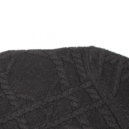 Dior Knit Cannage High Neck Black Cashmere Sweater — view 5