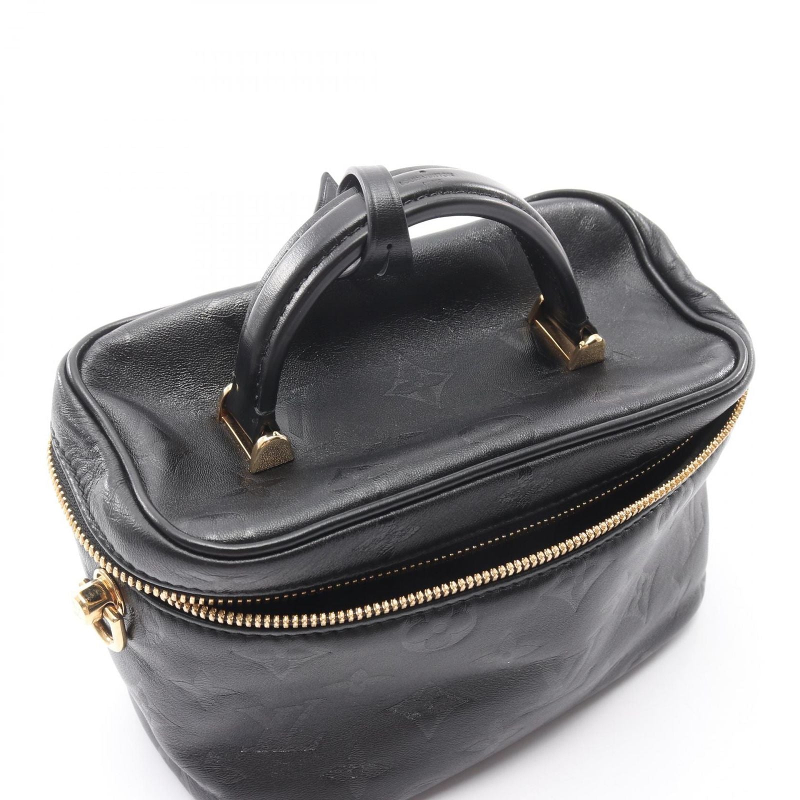 Louis Vuitton Handbag Vanity PM 2-Way Noir Leather — view 6
