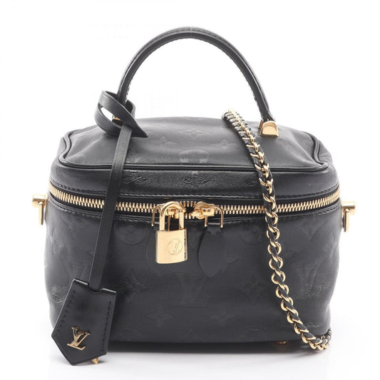 Louis Vuitton Handbag Vanity PM 2-Way Noir Leather