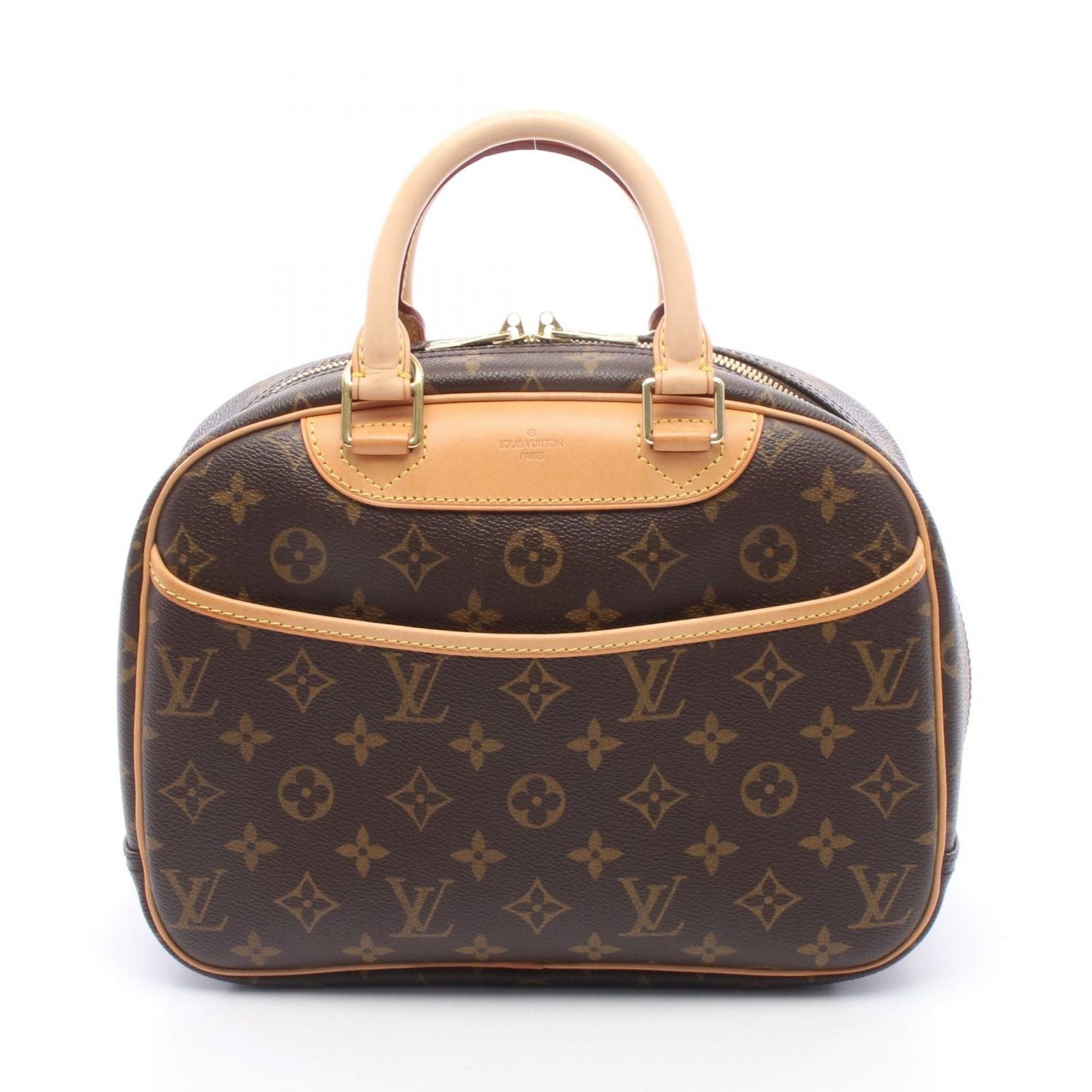 Louis Vuitton Handbag Trouville Canvas Leather