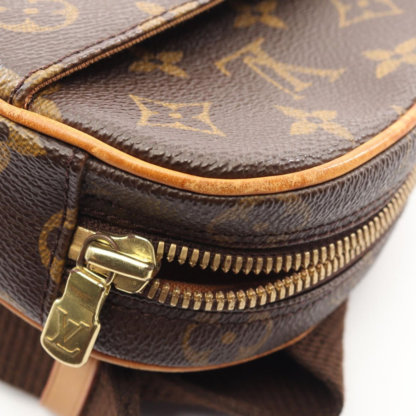 Louis Vuitton Waist Bag Pochette Gange Canvas Leather — view 7