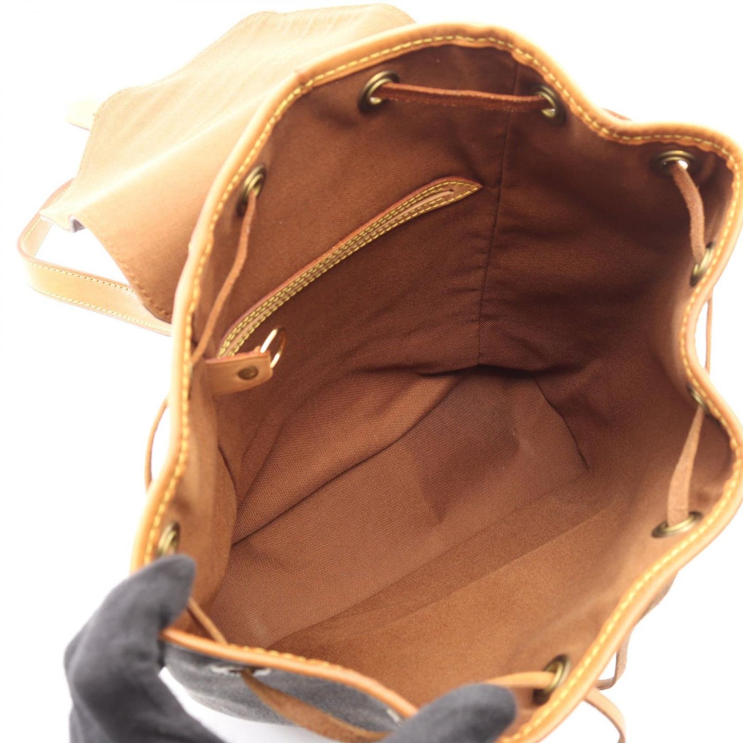 Louis Vuitton Backpack Montsouris MM Canvas Leather — view 3