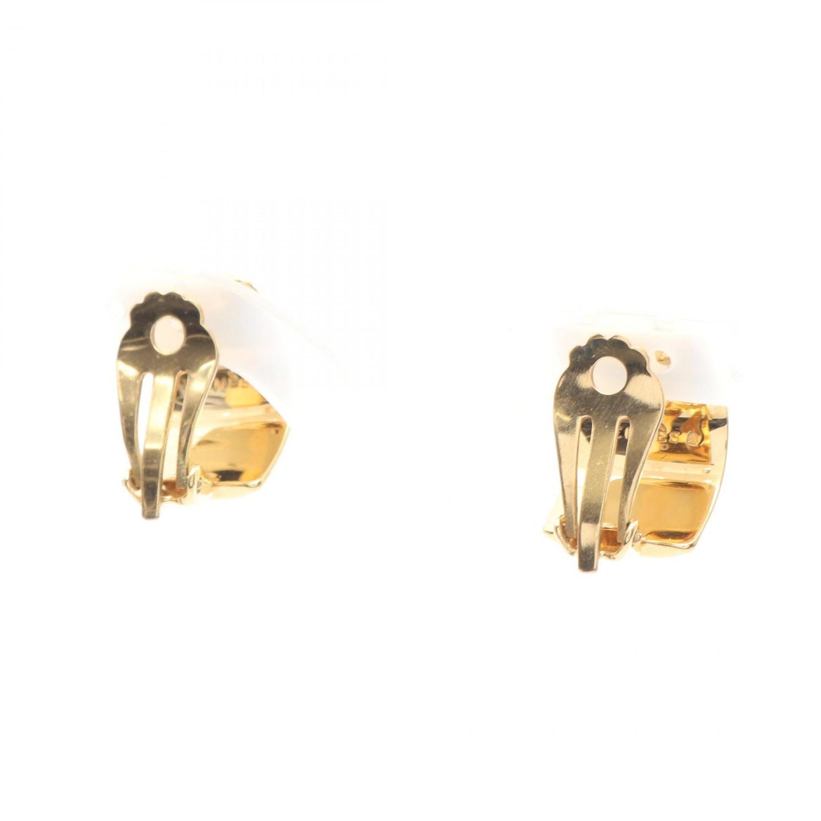 Hermes Earrings Enamel Gold — view 2