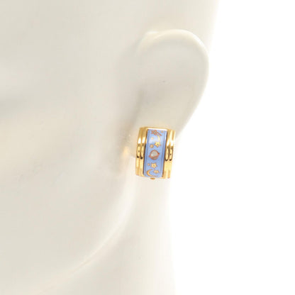 Hermes Earrings Enamel Gold — view 4