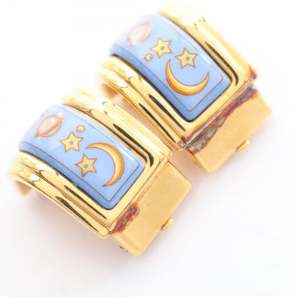 Hermes Earrings Enamel Gold — view 6
